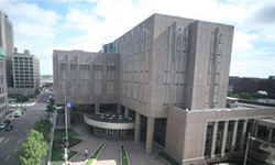 photo of public safety facility building in downtown minneapolis